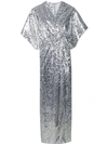 In The Mood For Love Vanessa Sequined Dress In Silver