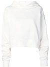 Artica Arbox Cropped Logo Hoodie In White