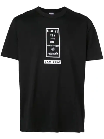 Yang Li Flyer Printed T-shirt In Black