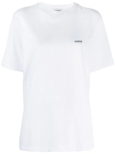 Adish Logo Printed T-shirt In White