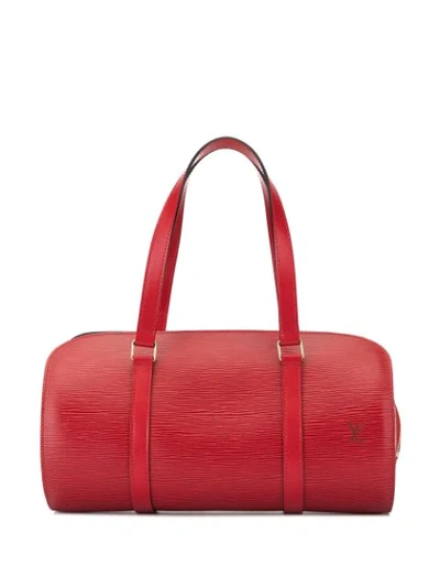 Pre-owned Louis Vuitton Soufflot Epi Tote In Red