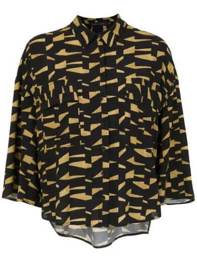 Andrea Marques Printed Shirt In Black