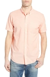 Patagonia Bluffside Regular Fit Shirt In Chambray Peach Sherbet