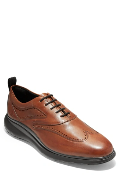 Cole Haan 3.zerogrand Wingtip In British Tan Leather