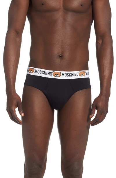 Moschino Underbear Briefs In Black