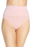 Yummie Ultralight Seamless Shaping Thong In Blush