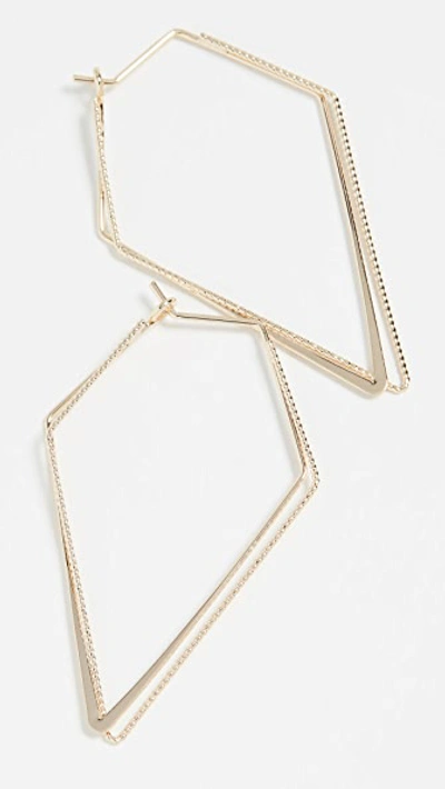 Jules Smith Geometric Hoops In Yellow Gold