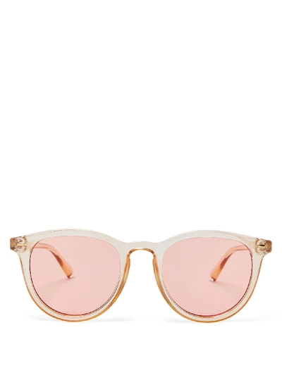 Le Specs Fire Starter Sunglasses In Blonde/coral Tint