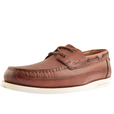 Oliver Sweeney Sweeney London Lufton Boat Shoes Brown