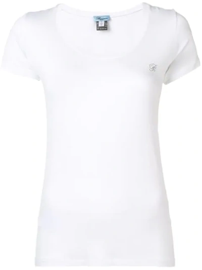 Blumarine Scoop Neck T-shirt In White