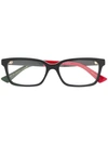 Gucci Eyewear Square Frame Glasses - Black