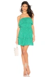 Bb Dakota Dot Off The Press Polka Dot Dress In Kelly Green
