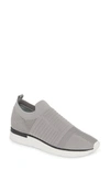 Jslides Great Sock Slip-on Sneaker In Light Grey Knit Fabric