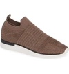 Jslides Great Sock Slip-on Sneaker In Taupe Knit Fabric