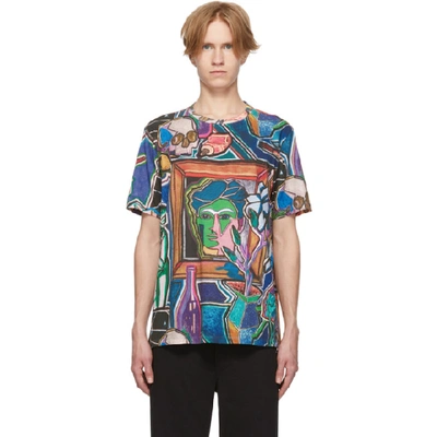 Paul Smith Artist Studio Tailored-fit Printed Cotton Shirt In Multicolor