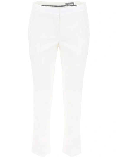Alexander Mcqueen Classic Trousers In Ivory (white)