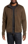 Filson Ridgeway Polartec Fleece Jacket In Dark Brown