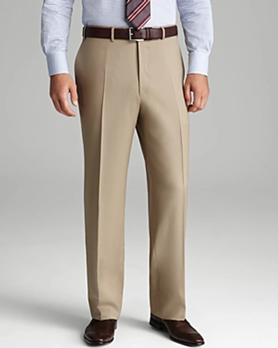 Canali Classic Fit Dress Trousers In Tan