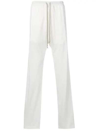 Rick Owens Drkshdw Side Buttons Drop-crotch Trousers In 11 Milk