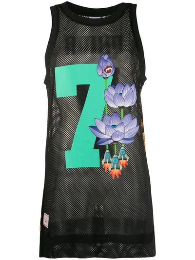 Puma Perforated Tank Dress In Black