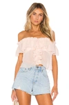 House Of Harlow 1960 X Revolve Garrett Top In Blush