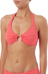 Melissa Odabash Brussels Underwire Bikini Top In Coral Wave