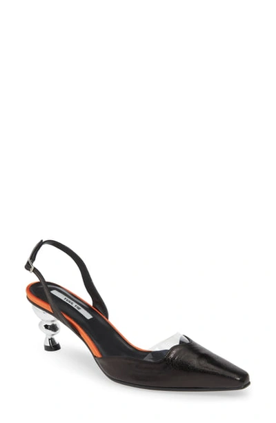 Yuul Yie Lissom Slingback Pump In Black/ Orange