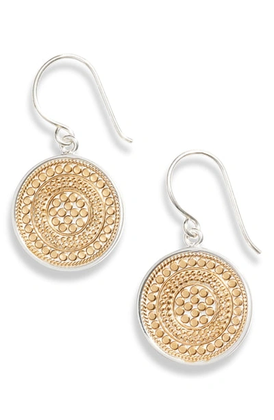 Anna Beck Beaded Circle Drop Earrings In Gold/ Silver