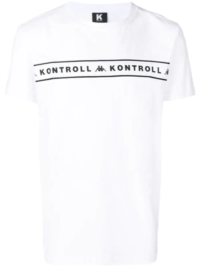 Kappa T-shirt With Logo Band In White