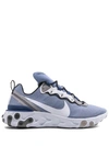 Nike Men's React Element 55 Casual Shoes, Blue - Size 8.0