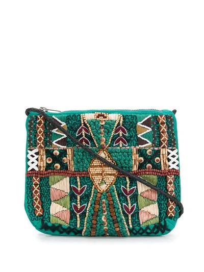 Antik Batik Mauri Crossbody Bag - Green