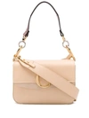 Chloé Small C Shoulder Bag In Neutrals