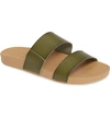 Reef Cushion Bounce Vista Slide Sandal In Olive