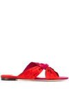 Jimmy Choo Lela Flat Sandals In Red