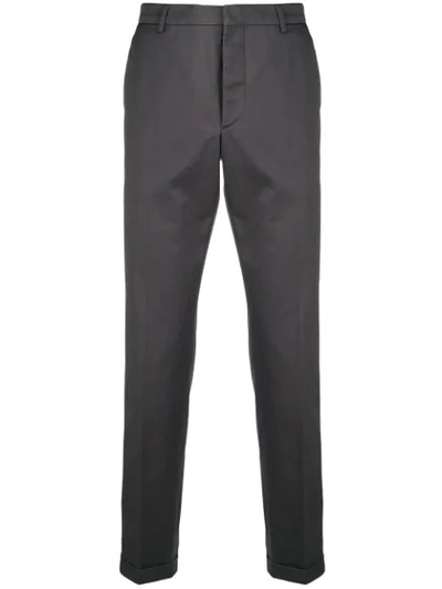 Prada Classic Tailored Trousers In Grey