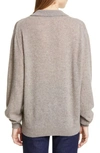 Khaite Jo Stretch Cashmere Polo Sweater In Sky Blue