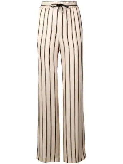 Barbara Bui Striped Trousers In Neutrals