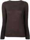 Sottomettimi Plain Knitted Top - Brown