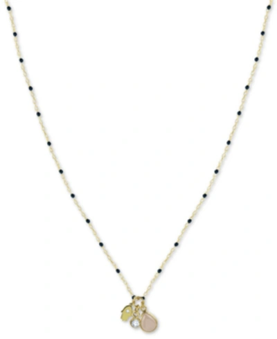 Argento Vivo Hamsa Hand Multi-charm Beaded Pendant Necklace In Gold-plated Sterling Silver, 16" + 2" Extender