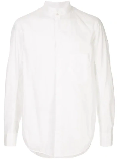 Ziggy Chen Chest Pocket Shirt In White
