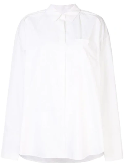 Juunj Classic Straight-cut Shirt In White