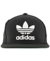 Adidas Originals Trefoil Chain Snapback Baseball Cap - Black In Black/white