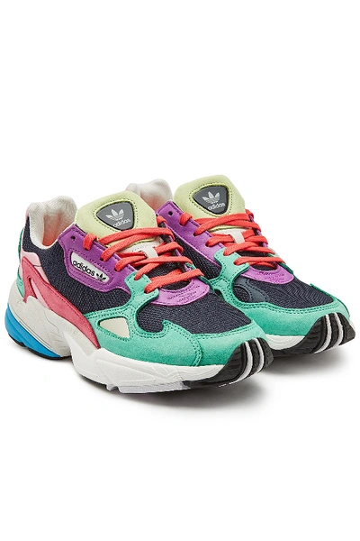 Adidas Originals Falcon Sneakers With Suede And Mesh In Multicolored |  ModeSens