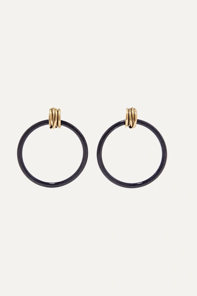 Balenciaga Gold-tone And Resin Earrings