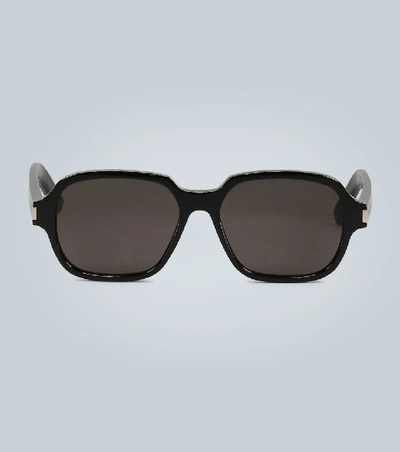 Saint Laurent Men's Sl 292 Rectangle Acetate Sunglasses In Black