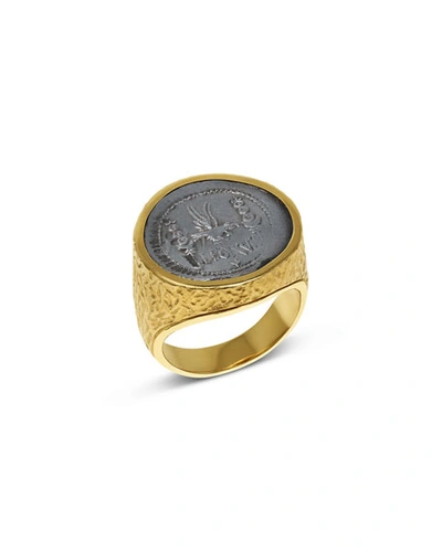 Jorge Adeler Men's Marc Antony Ancient Coin 18k Gold Ring In Yellow Gold
