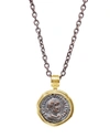 Jorge Adeler Authentic Emperor Valerian %26 Roman Eagle Reversible Coin Pendant In 18k Gold From  In Yellow Gold