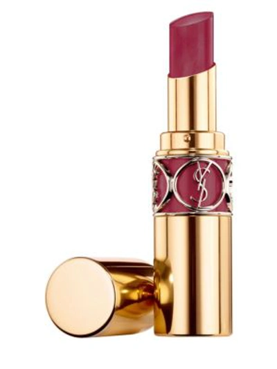 Saint Laurent Rouge Volupté Shine In 90 Plum Jumpsuit