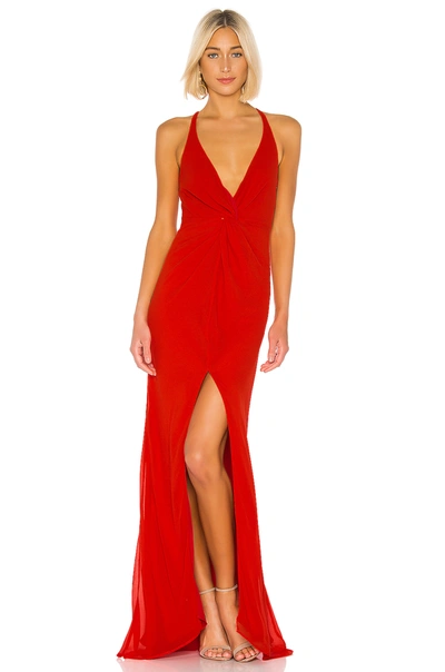 Lovers & Friends Xael Gown In Red