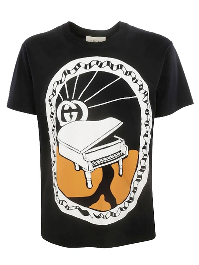 Gucci Piano Print T-shirt | ModeSens